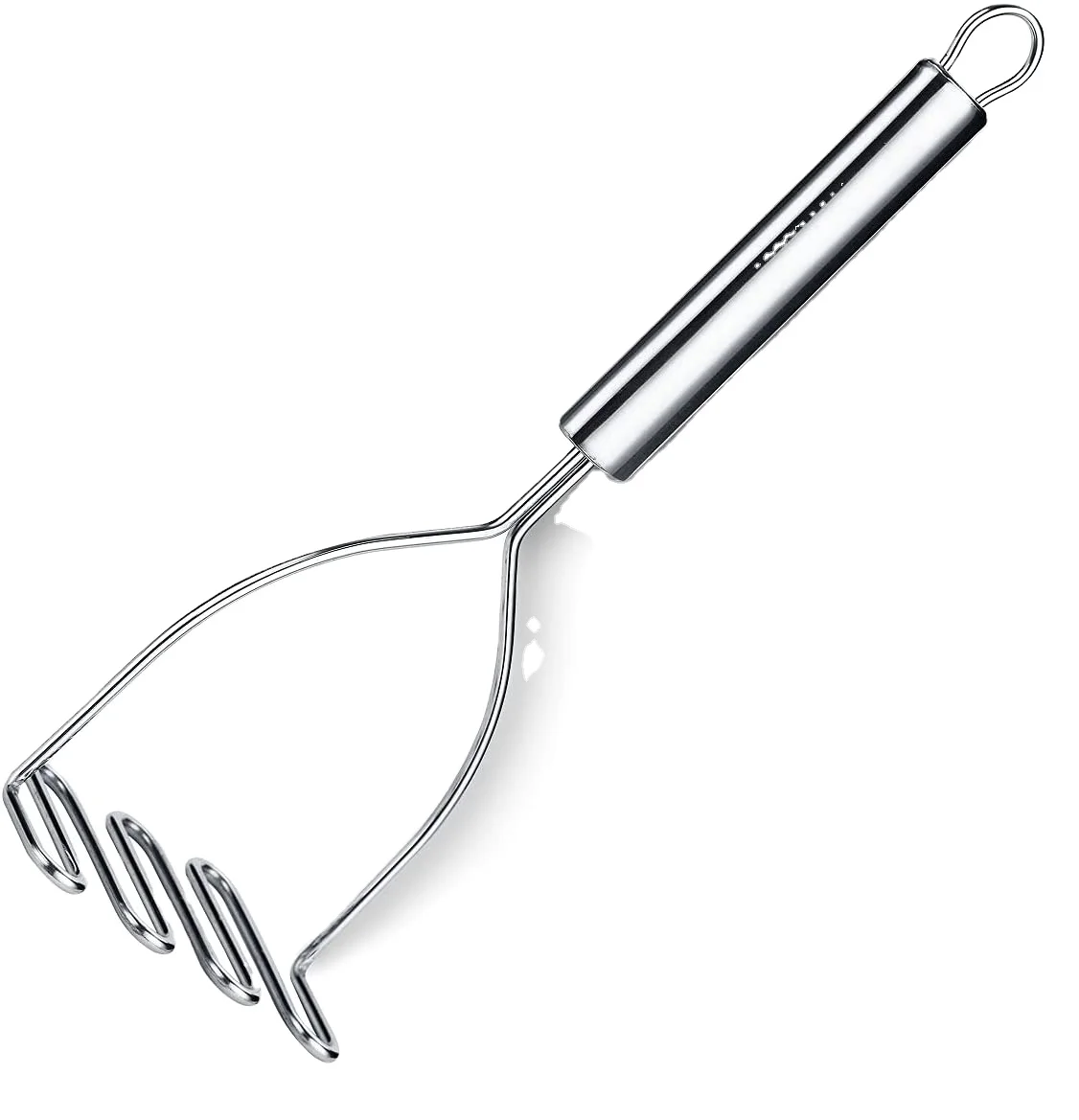 Potato Masher Stainless Steel Metal Potato Ricer With Mirror Polish Vegetables Fruits Masher