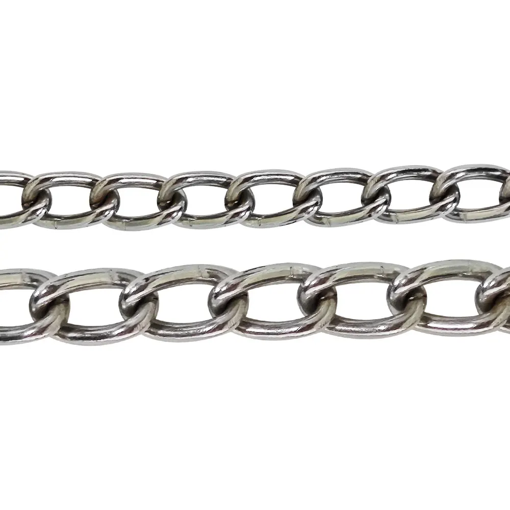 4mm 6mm Stainless Steel Short Twist Link Chain
