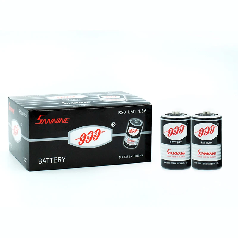 Disposable R20 D Size UM1 1.5v Zinc Carbon Dry Primary Battery
