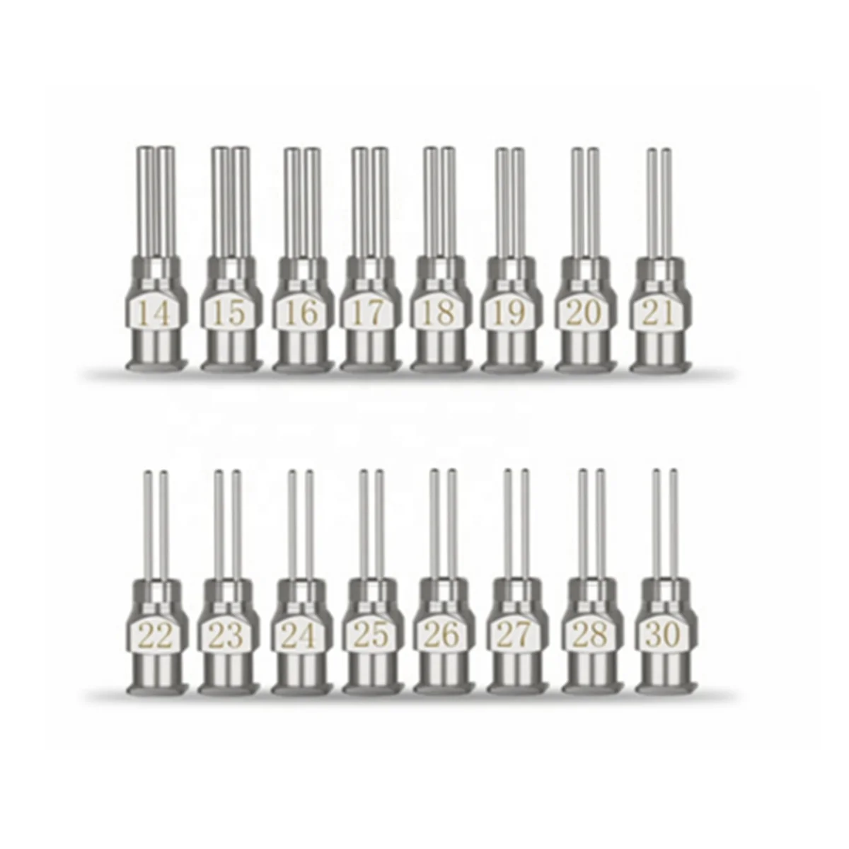 PRECISION DISPENSING BLUNT DOUBLE NEEDLE  WITH METAL HUB