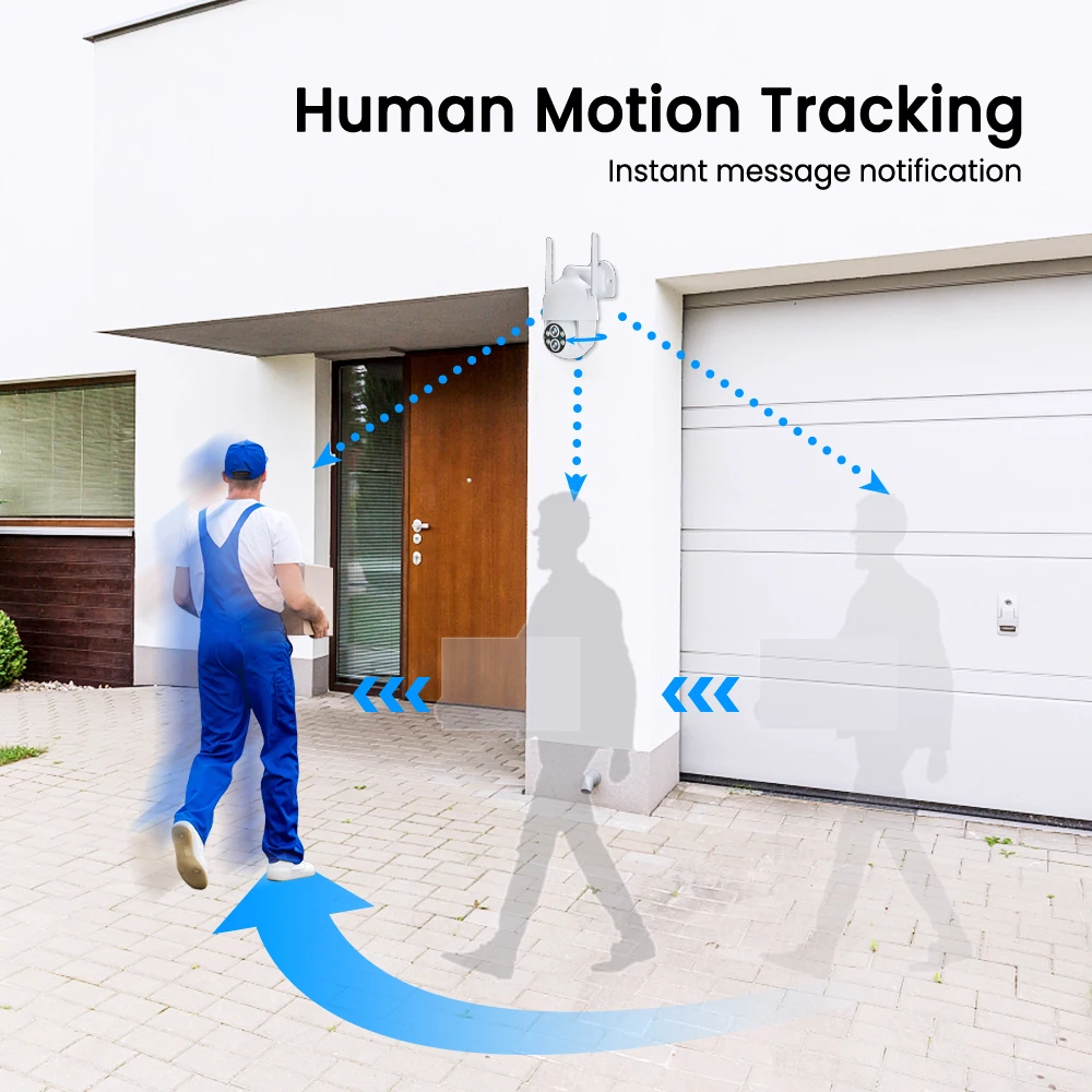 ANRAN outdoor 10X Optical Zoom surveillance cctv WIFI security camera system ptz IP Dual Lens network camera