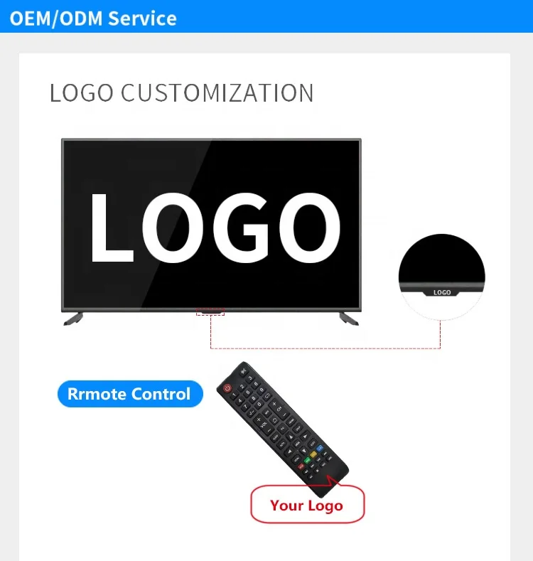 Изготовленный на заказ по низкой цене 4k 65 дюймов смарт-ТВ Qled Android Телевизор со светодиодной подсветкой