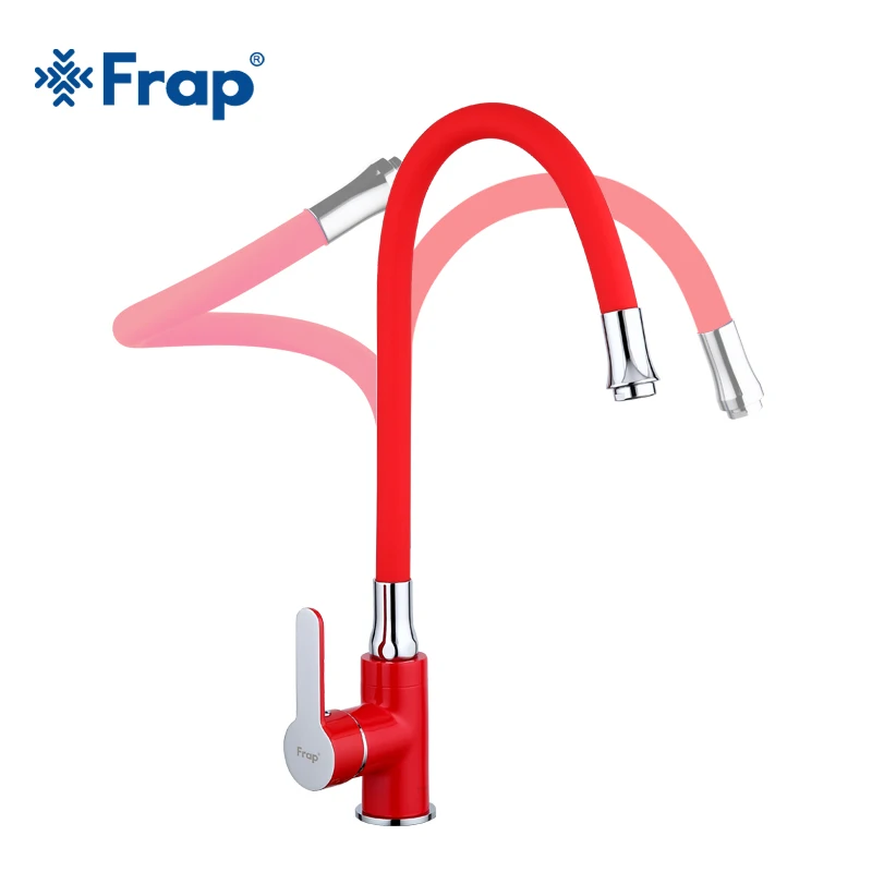 
Матовый кухонный кран из никеля, Красный кухонный кран, латунный кухонный смеситель 