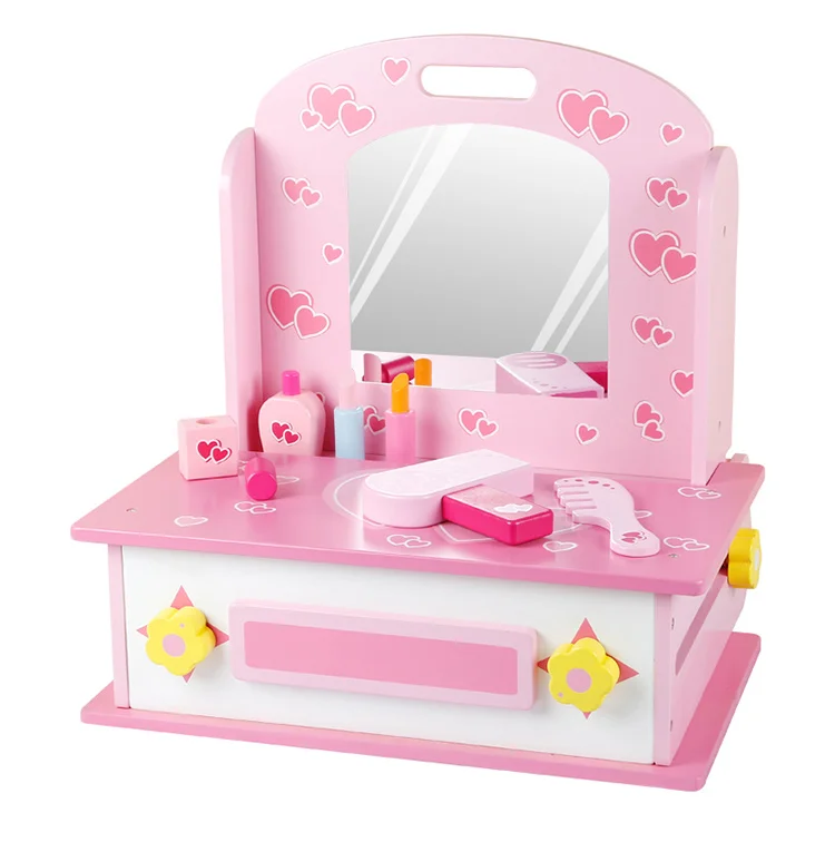 Multi function children Kitchen toy and dresser toys kids makeup toy for girls