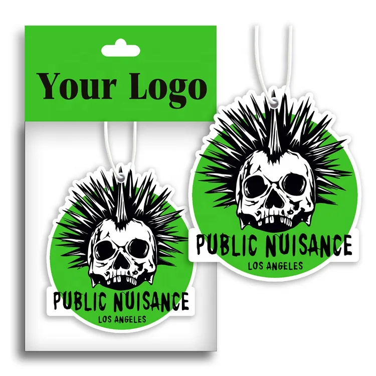 Long lasting fragrance custom paper air freshener for car