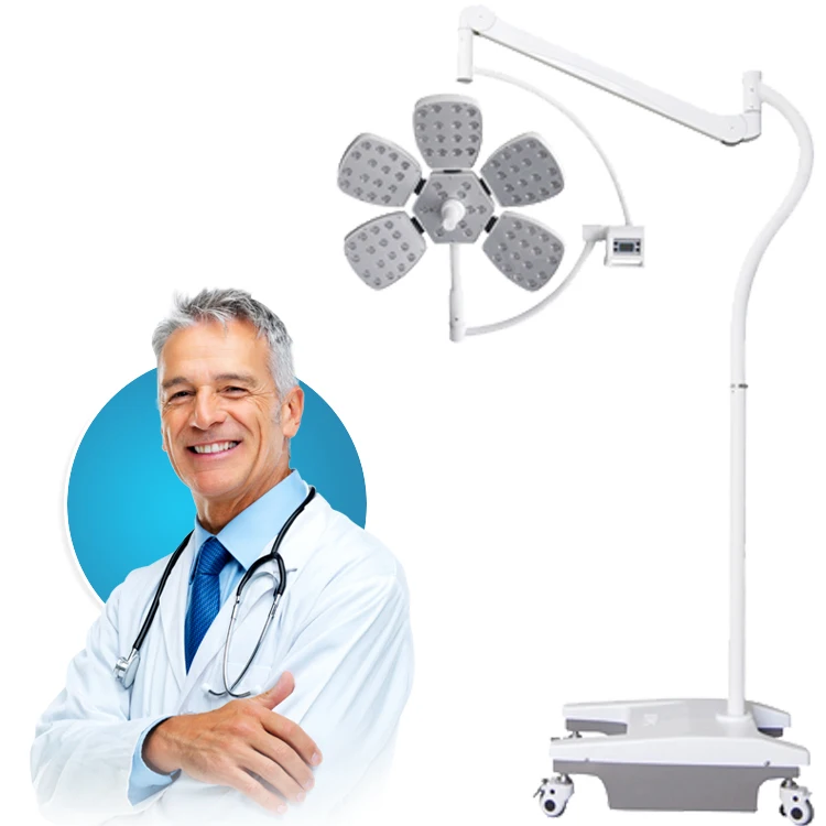 Stand Type Surgical Operation Mobile LED Examination Lamp LED Shadowless Medical Lamp Operating Lights
