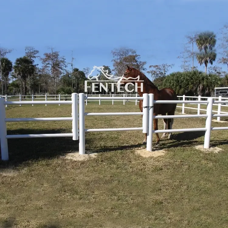 2023 Fentech High Quality PVC Plastic Farm Fence Trellis Gates Waterproof Racing Track Paddock with Quality Brand Name