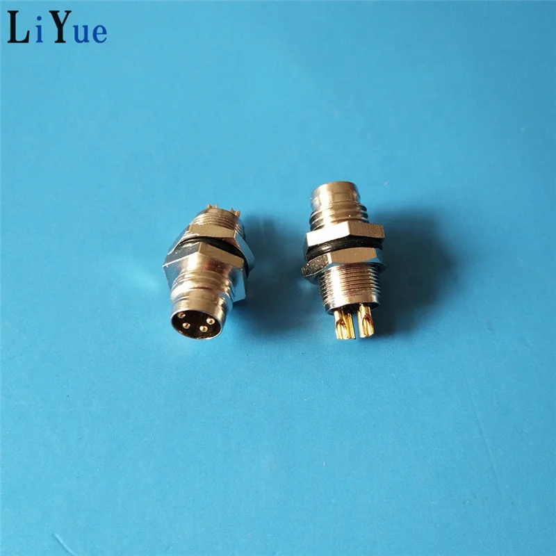 M8 3pin 4Pin водонепроницаемый IP67 Штекерный экранированный разъем для промышленности