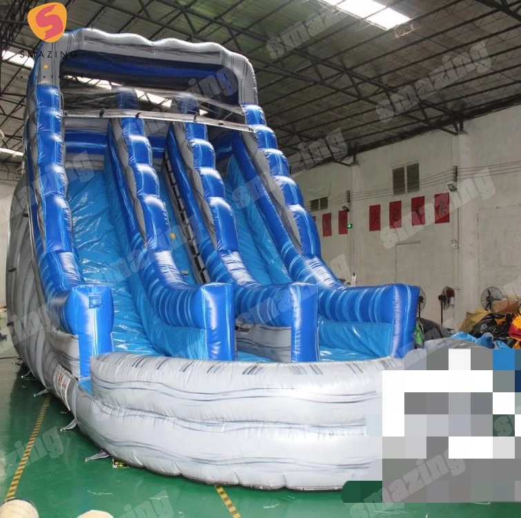 wholesale outdoor giant adults and children water slide inflatable commercial with pool