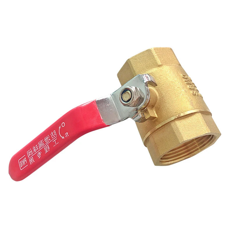 Factory supply brass double internal wire two piece 101 ball valve water pipe manual valve switch