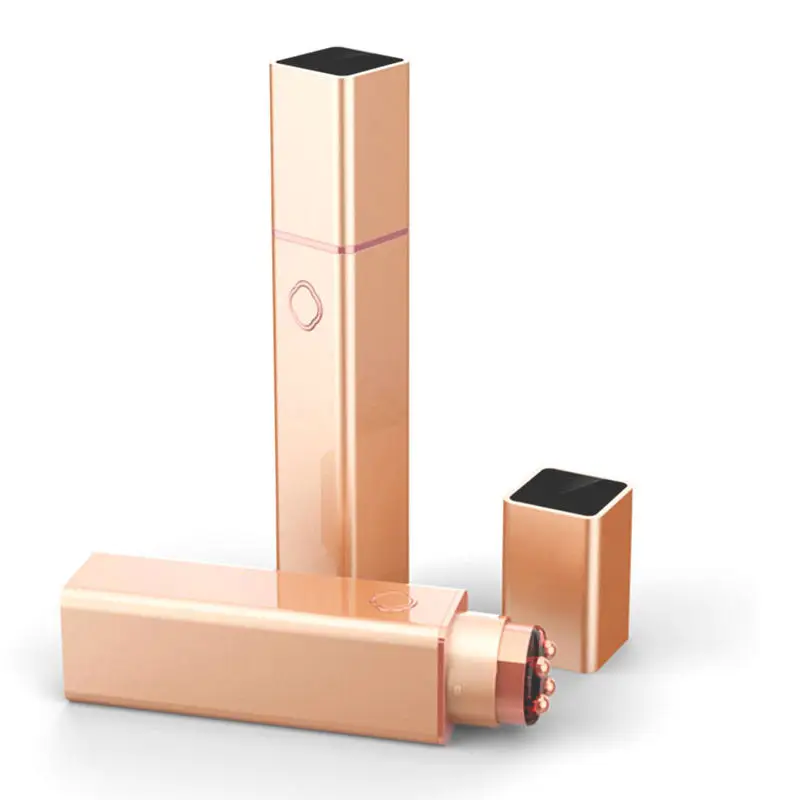 Eye Massager Wand With Heat Lifting Beauty Eye Massage Device Skin Pen Electric Black Hot Patch Beauty Eye Massage Device