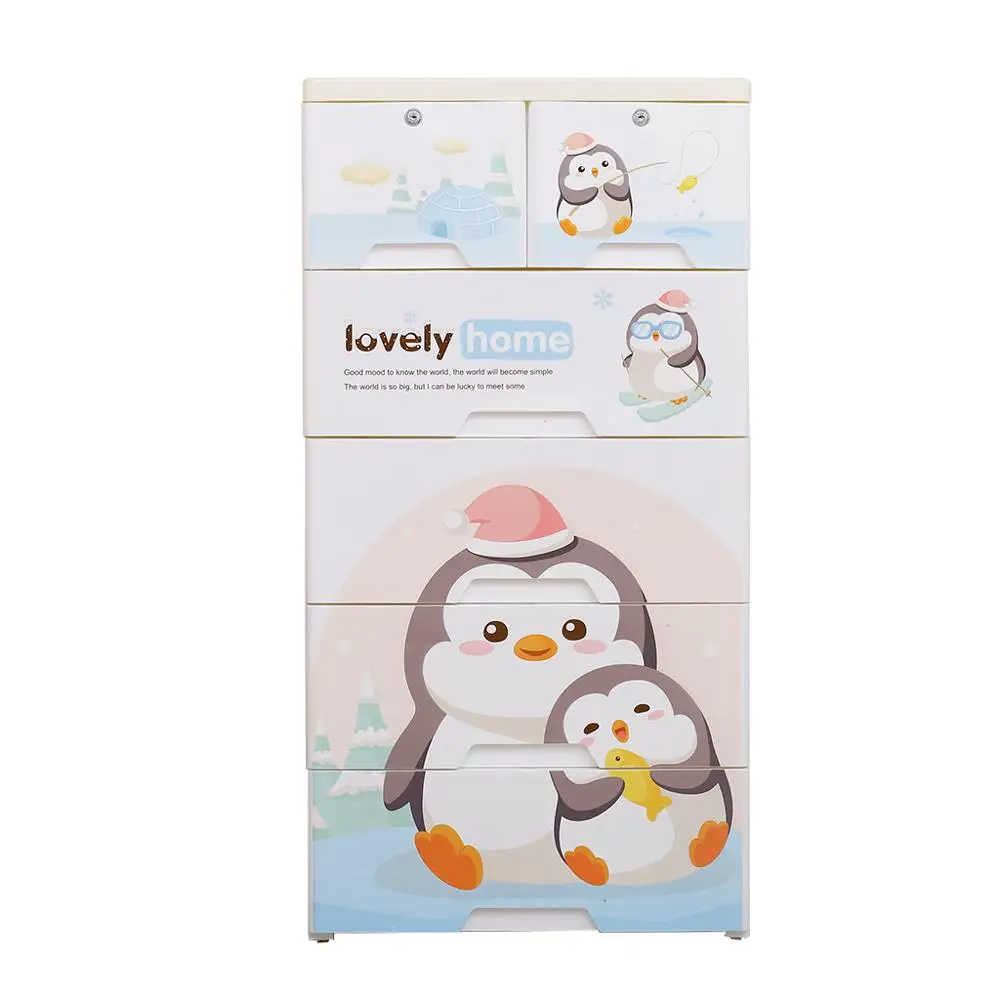 Новый стильный шкаф для хранения детской одежды пластиковый