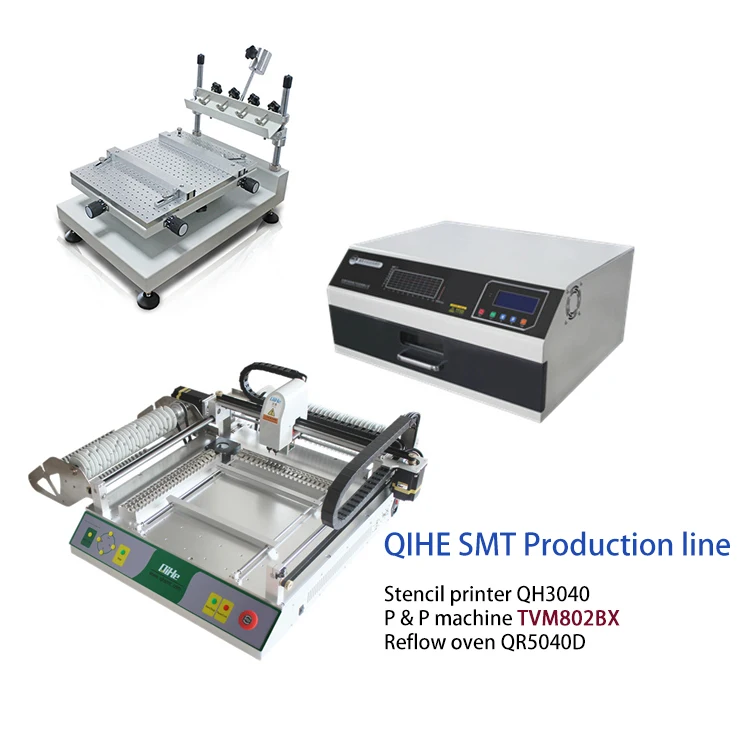 QIHE TVM802BX мини автоматическая настольная машина для сборки и размещения печатных плат