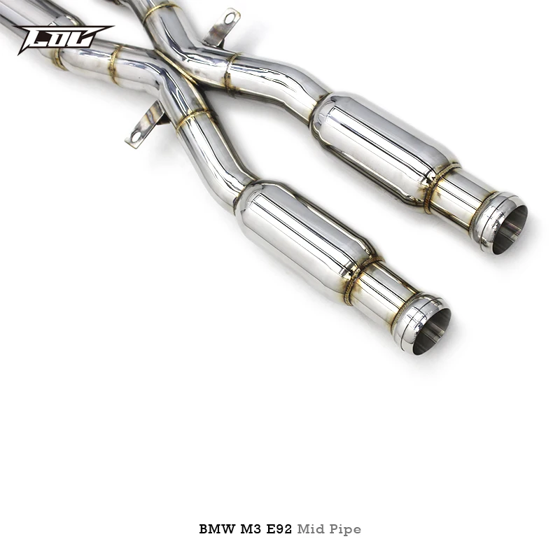 Tuning Stainless steel exhaust Mid Pipe For BMW M3 E90/E92/E93 V8 4.0L 2008-2013  Exhaust Sport X-pipe with Resonator