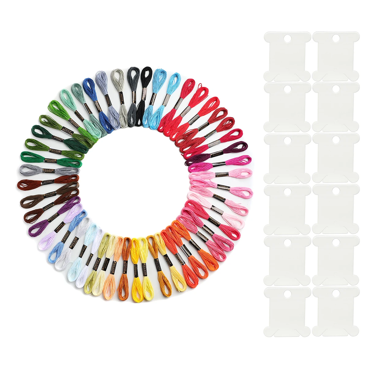  Cross Stitch Threads for Needlepoint Crafts Flos with floss set Rainbow Color Embroidery