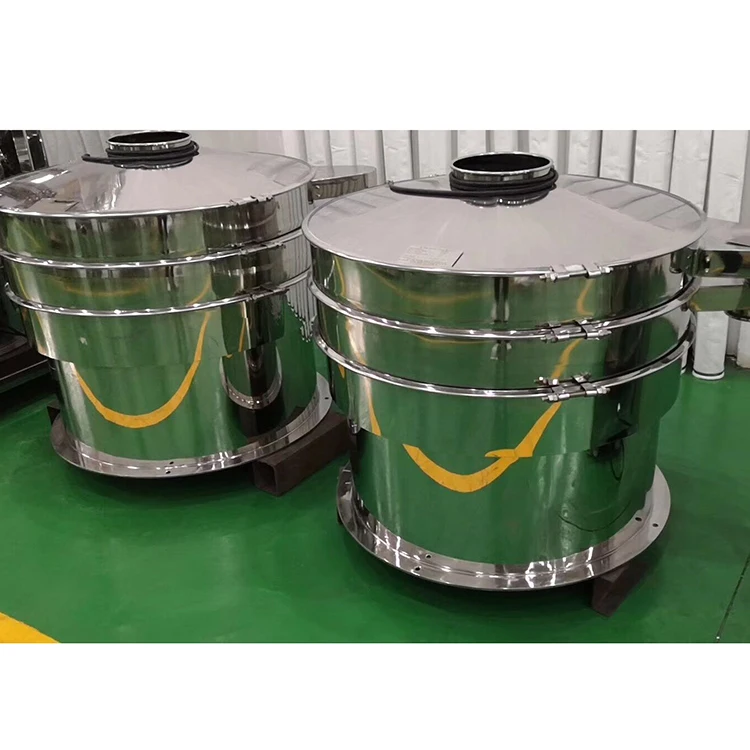 High frequency Wheat Starch flour rotary circular vibro sifter vibrating screen sieve machine