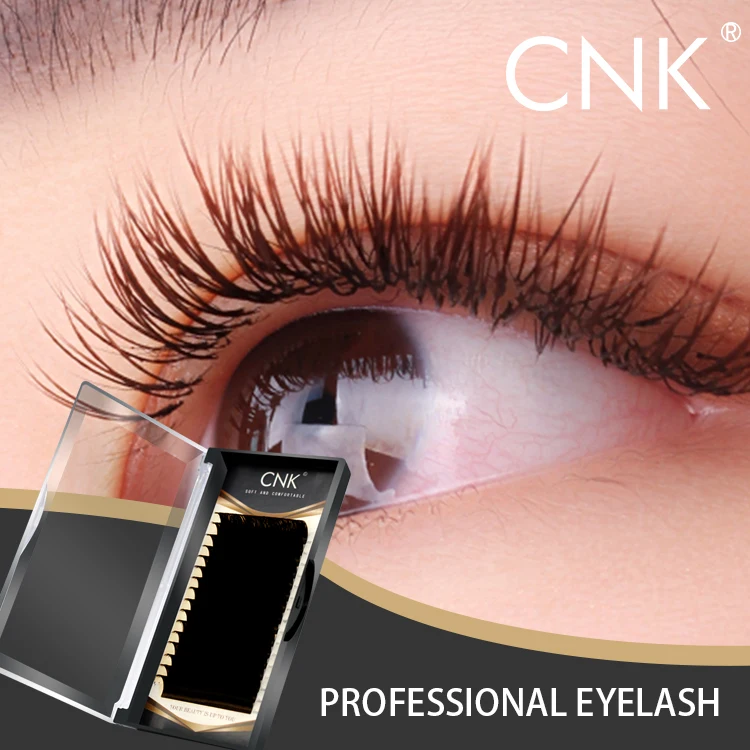 CNK brown-tip lashes individual mink eyelash extension two tone
