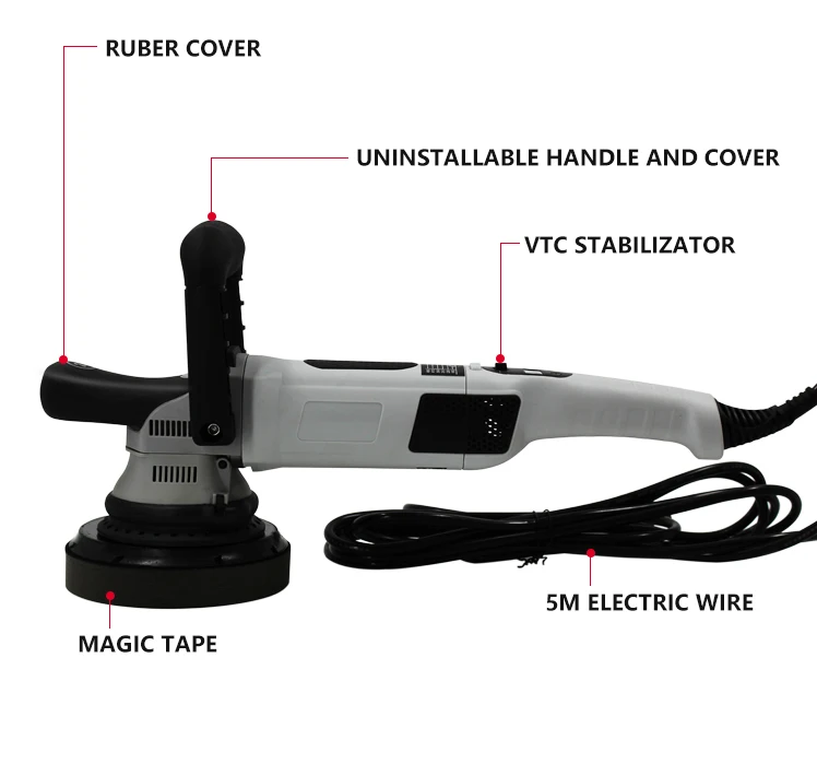Ce Certification 220v 810w 4300rpm Dual Action Electric Car Polisher Car Polishing Machines Polisher For Car