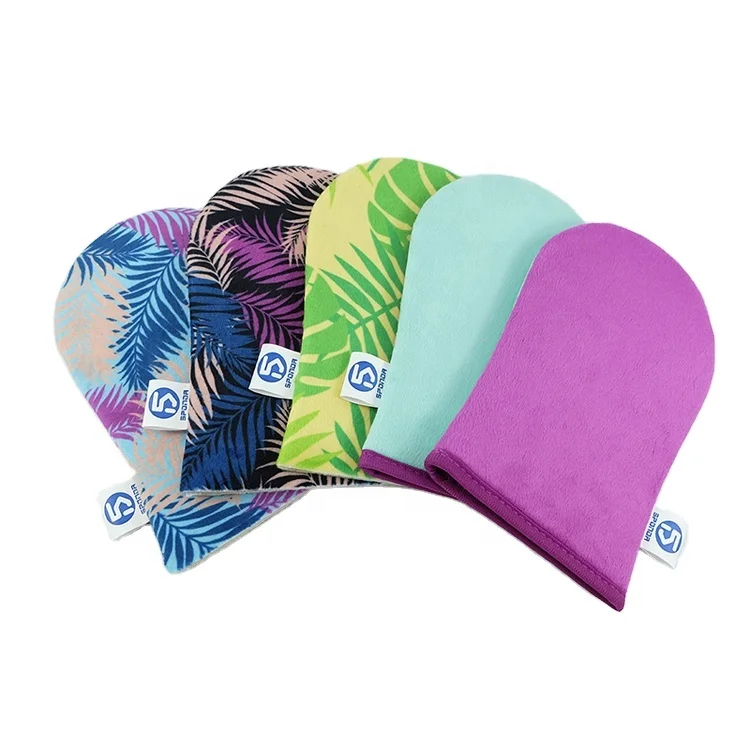 SPONDA OEM/ODM Private Label  High Quality Sunless Colorful Self Tanning Applicator Mitt