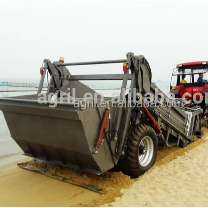 best price good quality tractor use beach machine, beach cleaner, beach sweeper with CE certification