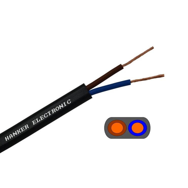 Flexible 2 Cores RVV Power Cable with Bare Copper Conductor for Convenient Use