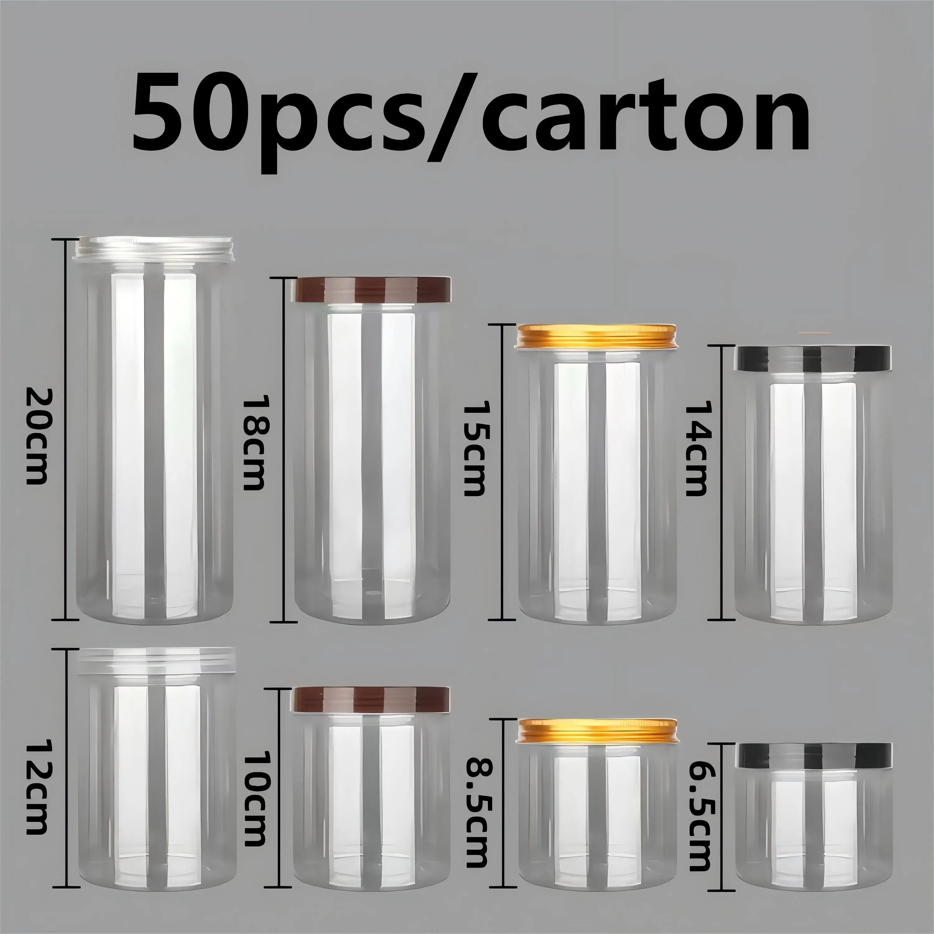 930ml  (85*180mm) PET plastic honey jar for food packaging  50pcs per pack with 5 colors lids to be chosen(50pcs/ctn)