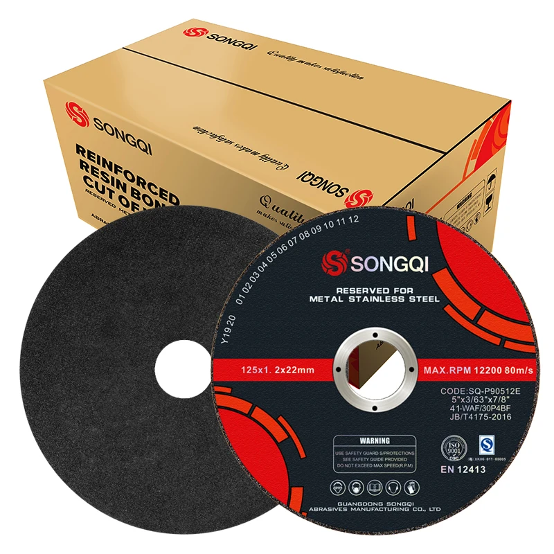 China High Quality SONGQI 125 mm 5 inch Cutting Wheel / Grinding Abrasive Cutting Disc for Metal  Stainless Cutting