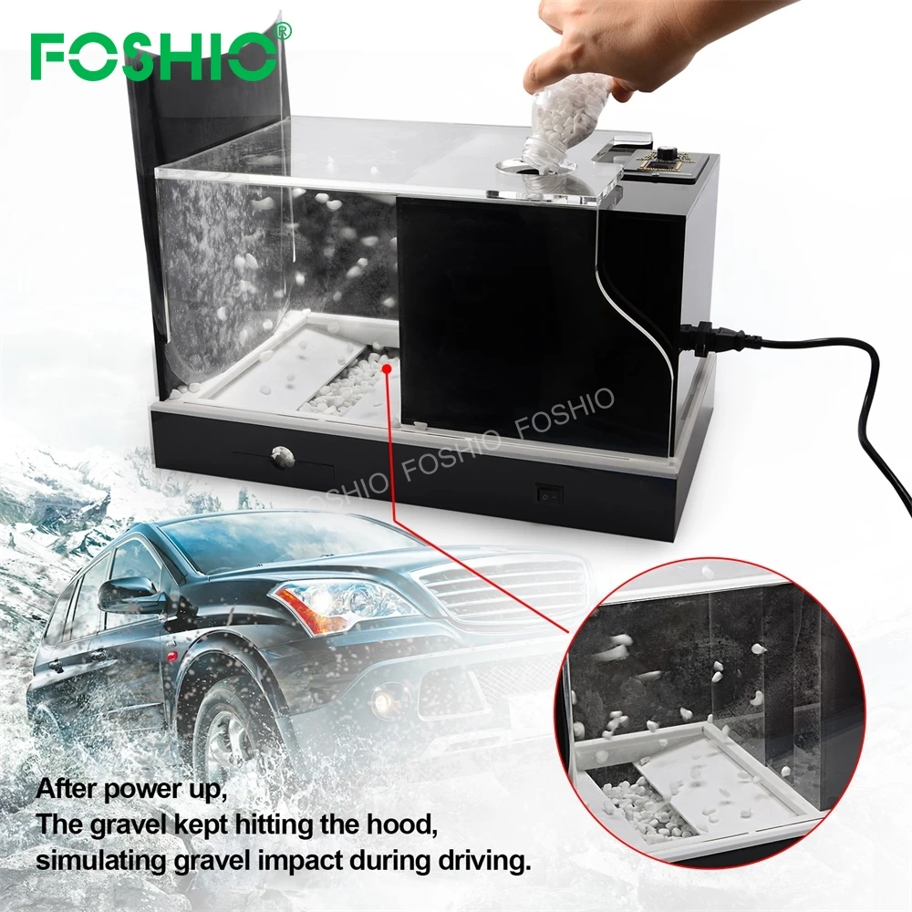 Foshio Speed Regulation Car Protective Film Impact Tester Machine(With Pebbles