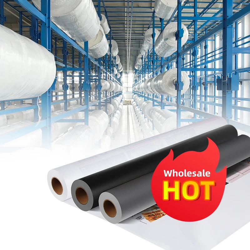 Factory Custom Outdoor Banner 13oz 320g 340g 380g 440g PVC Frontlit Flex Banner Roll 3.2m solvent printer flex banner roll