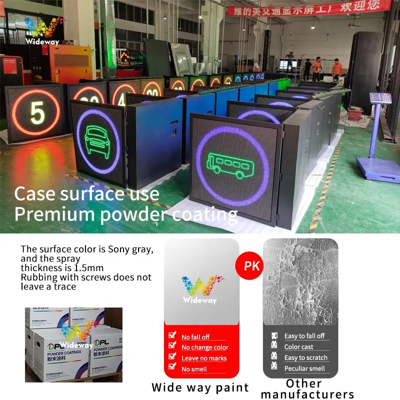 P8 P10 truck mounted LED outdoor display hanging fixed variable message sign vms LED traffic speed limit display