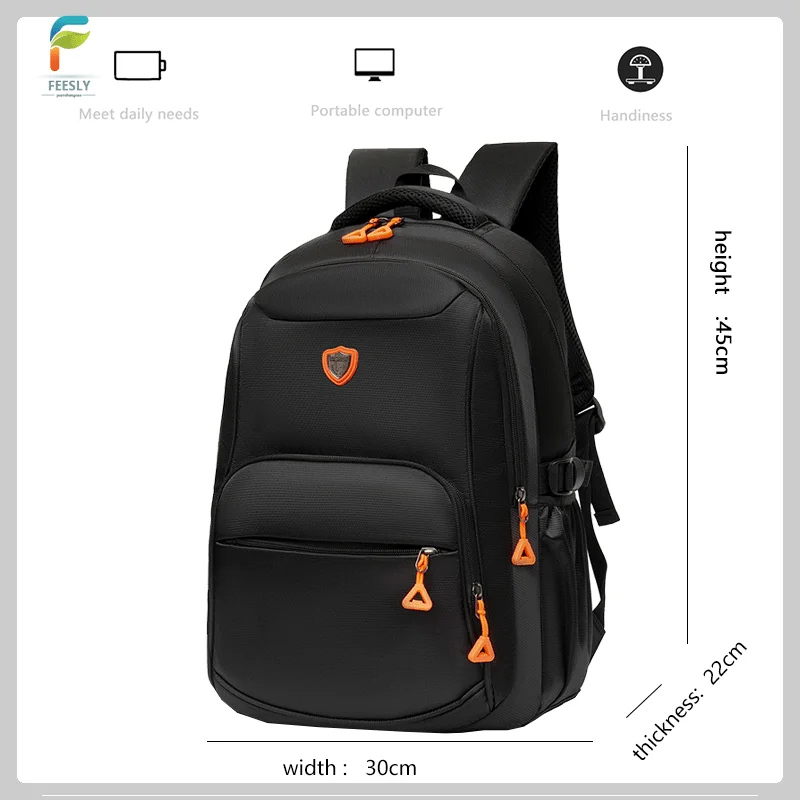 manufacturer wholesale customized large capacity laptop backpack bag waterproof polyester backpack high quality school bag