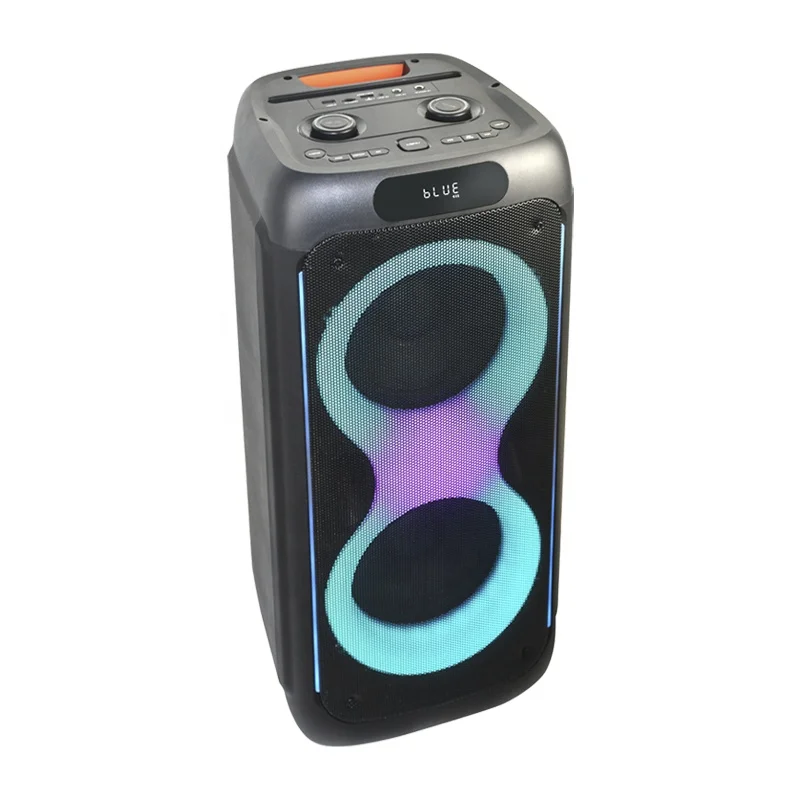 Temeisheng fashion sound speaker with via  Wireless dual 8 Inch TMS-818  Partybox chinese karaoke machine