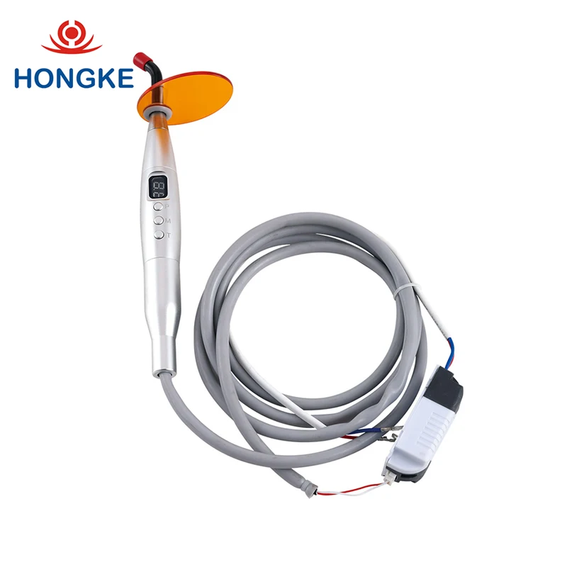 Hongke Brand Metal Material Wired Dental Curing Light Dental LED Curing Lamp