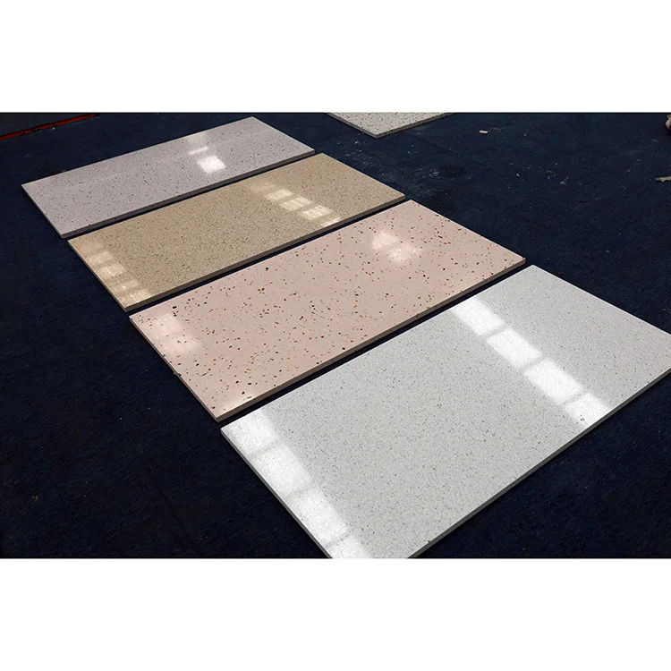 Artificial  Top Quality Wall Stone Tile Quartz Attractive Press Terrazzo Slab