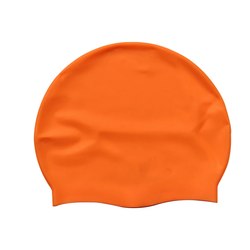 OEM Colorful Fashion Custom Logo Printed 100% Silicone Swim Caps Professional Eco-friendly Swim Race Caps
