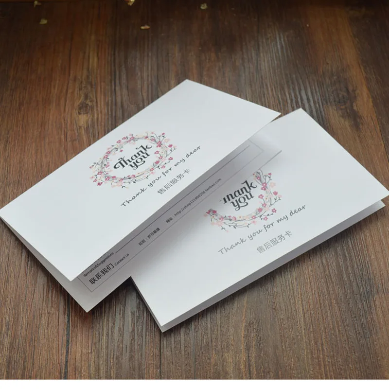 Custom Logo High Quality birthday cards Brochure Thank You Cards for small business