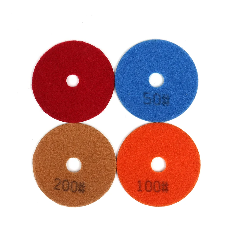 4inch 100mm Flexible Grinding disc Resin Bond Dry Diamond Polishing Pad for granite marble stone quartz