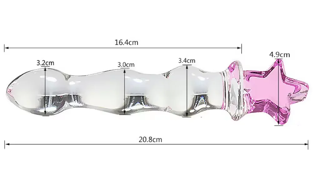 Glass Masturbator Adult Toy Partner Couple Glass Anal Plug Dildos vibrator sex toys for Male and female