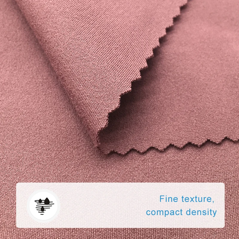 high quality fabric bare polyester double face scrub 210g suitable for intense exercise yoga wear
