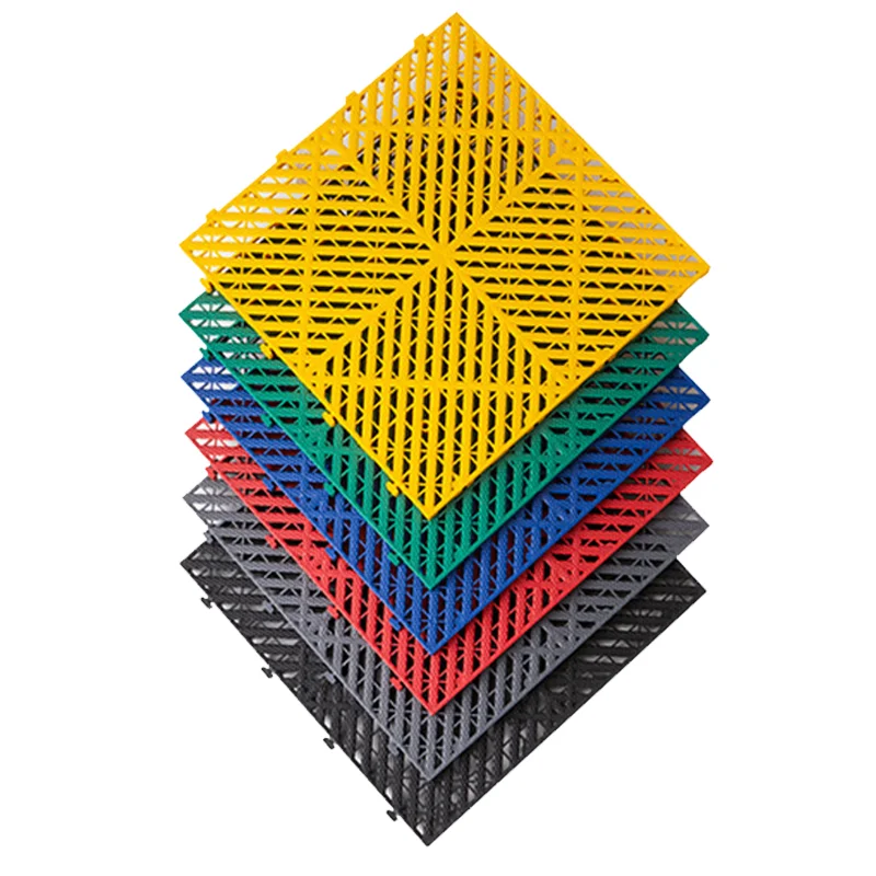 Car wash 4S shop grille plastic moisture-proof mat drainage non-slip grid mosaic floor grille