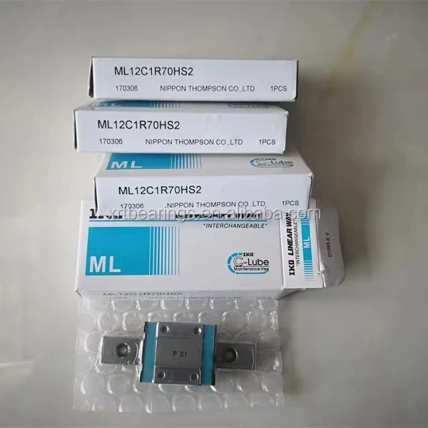 Original IKO ML12 Linear Slide Bearing Guide Rail Blocks ML12C1R70HS2