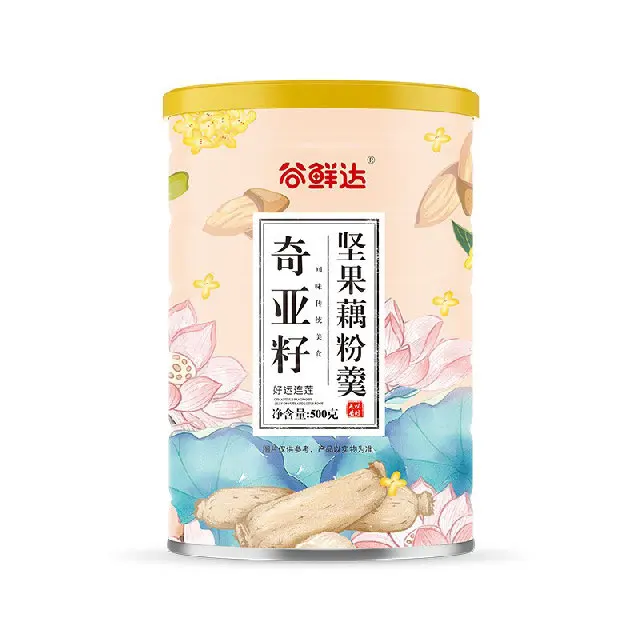 Natural health food factory wholesale customized nutritional breakfast Qiya seed nut lotus root powder soup