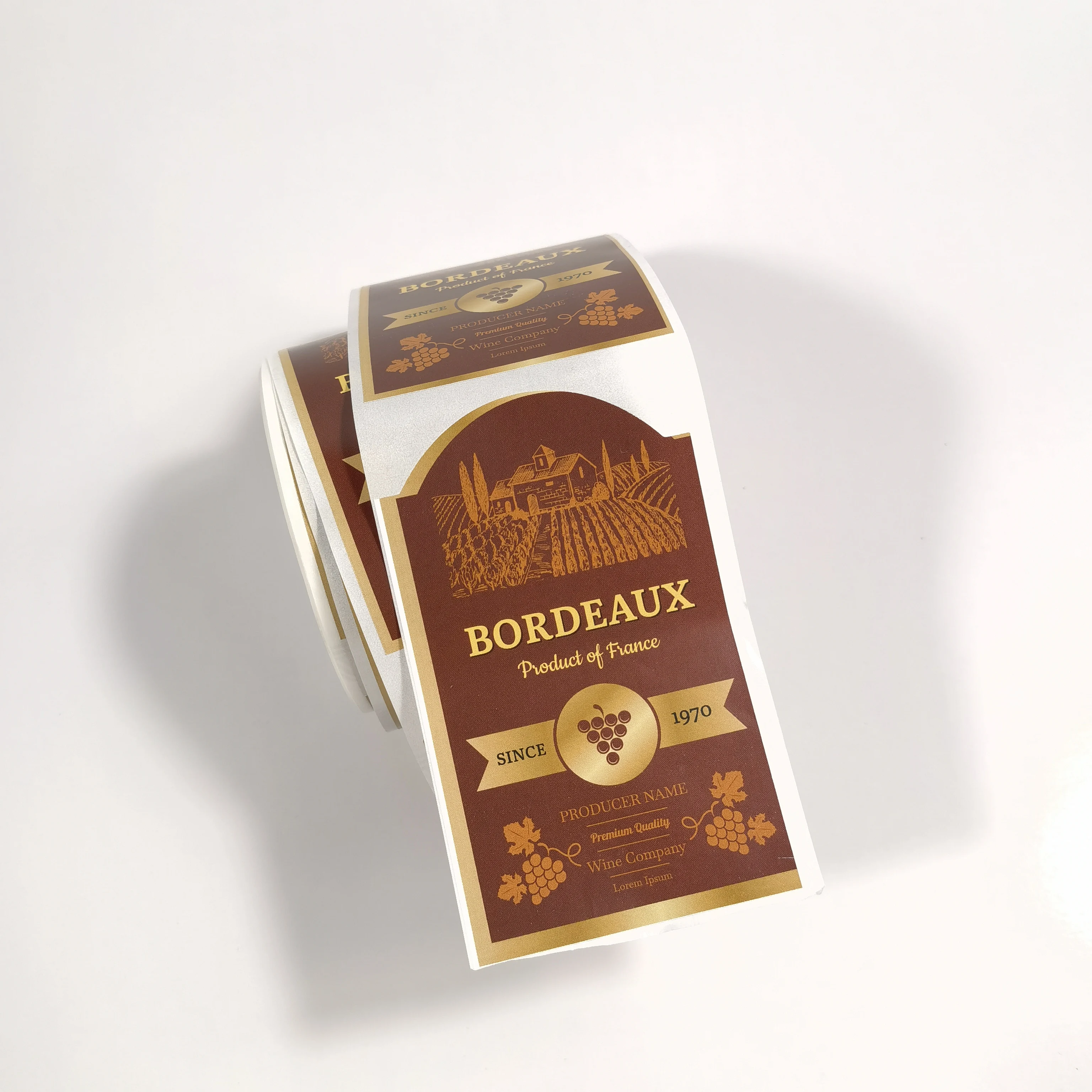 Spirit Bottle Labels For Brandy Vodka Whisky Tequila Gin Spirits Private Beer Label Wine Glasses Bottle Labeling Printer Sticker