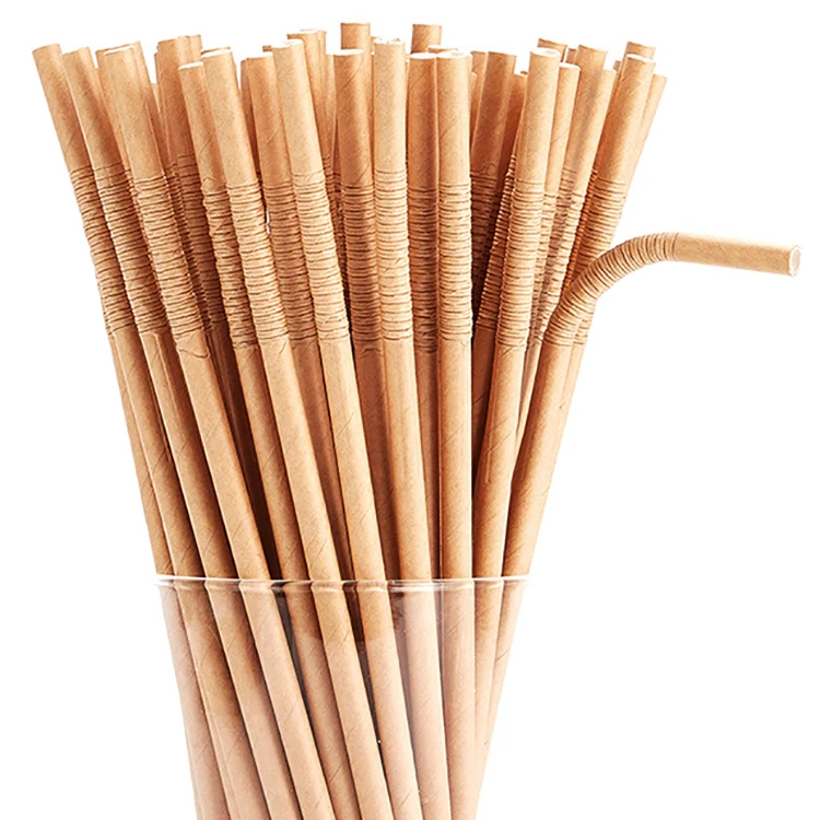 Free Samples Disposable Paper Straws Decoration Biodegradable Paper Straws