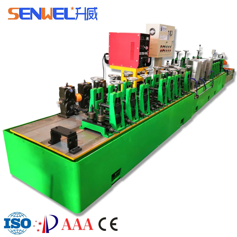 SENWEL Ss Tube Make Machine Stainless Steel Pipes Manufacturer Round Square Tube Profile Line