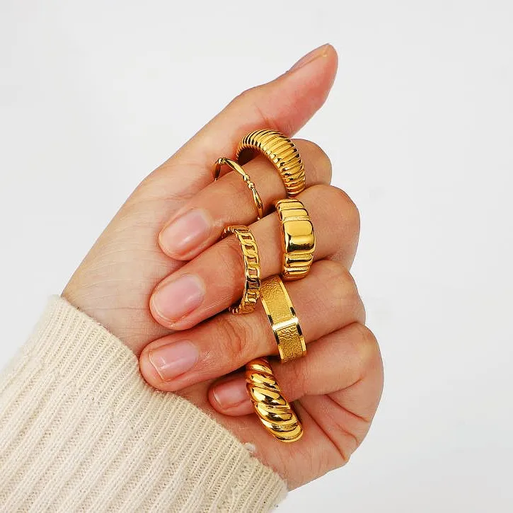 New Arrival YINSAKI 925 Sterling Silver Adjustable Band Ring 14K Gold Vermeil 18K Gold Plated Signet Ring Croissant Ring