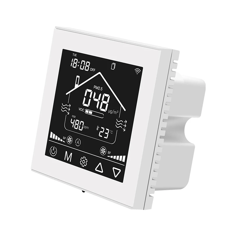Контроллер 220 В переменного тока регулятор скорости двигателя PM2.5 VOC дисплей контроллер системы вентиляции