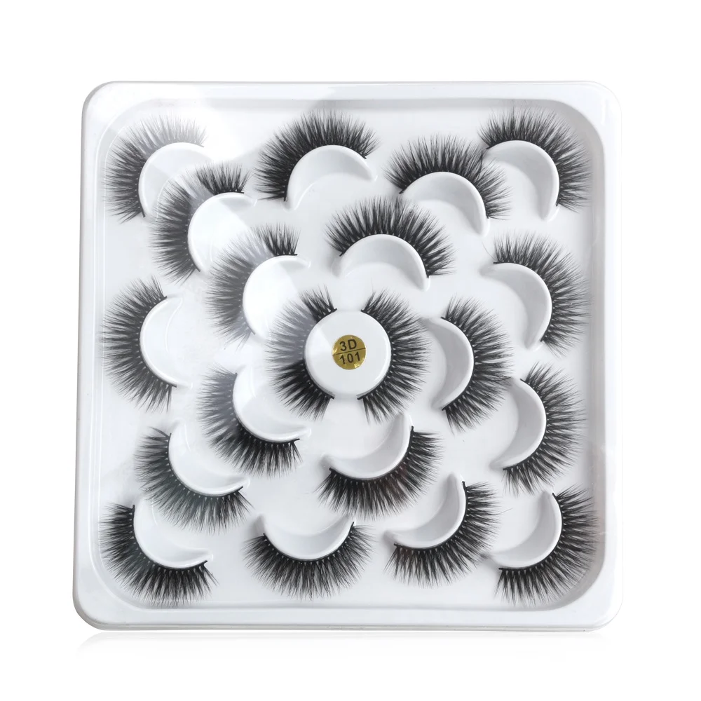 Maange wholesale luxury Natural 3D synthetic mink eyelashes