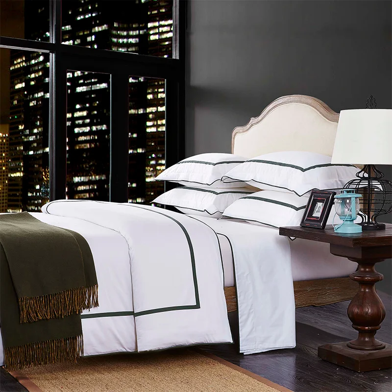 Custom bedding set luxury bedding  Duvet Cover Set white bed sheets 100 cotton for winter