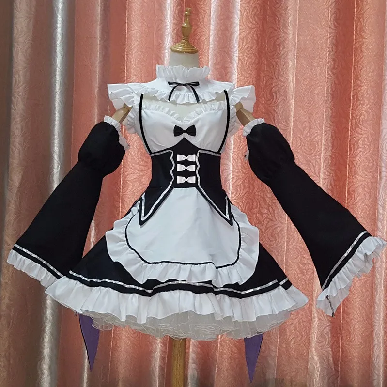 Костюмы для косплея Rem Ram Maid Re:Zero Kara Hajimeru Isekai Seikatsu Kawaii Cos платья о жизни в другом мире аниме горничной